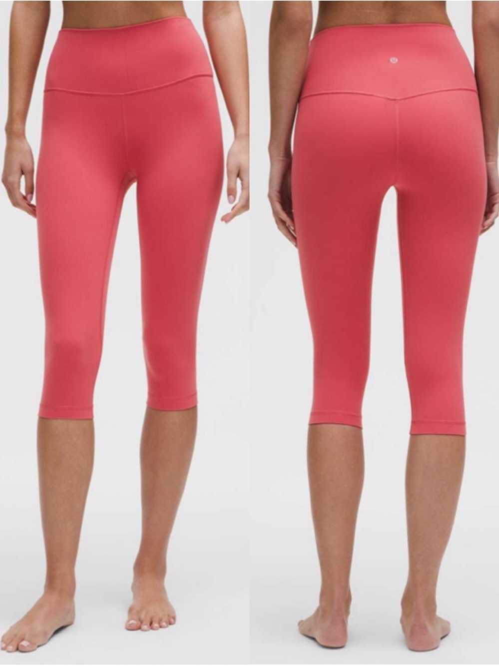 LULULEMON Align High-Rise Crop 17" Leggings Desert Red Size 10 Athleisure Gym
